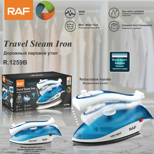 RAF Travel Steam Iron 80ML 800 Watts